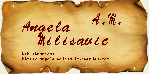 Angela Milisavić vizit kartica